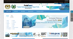 Desktop Screenshot of perlis.gov.my